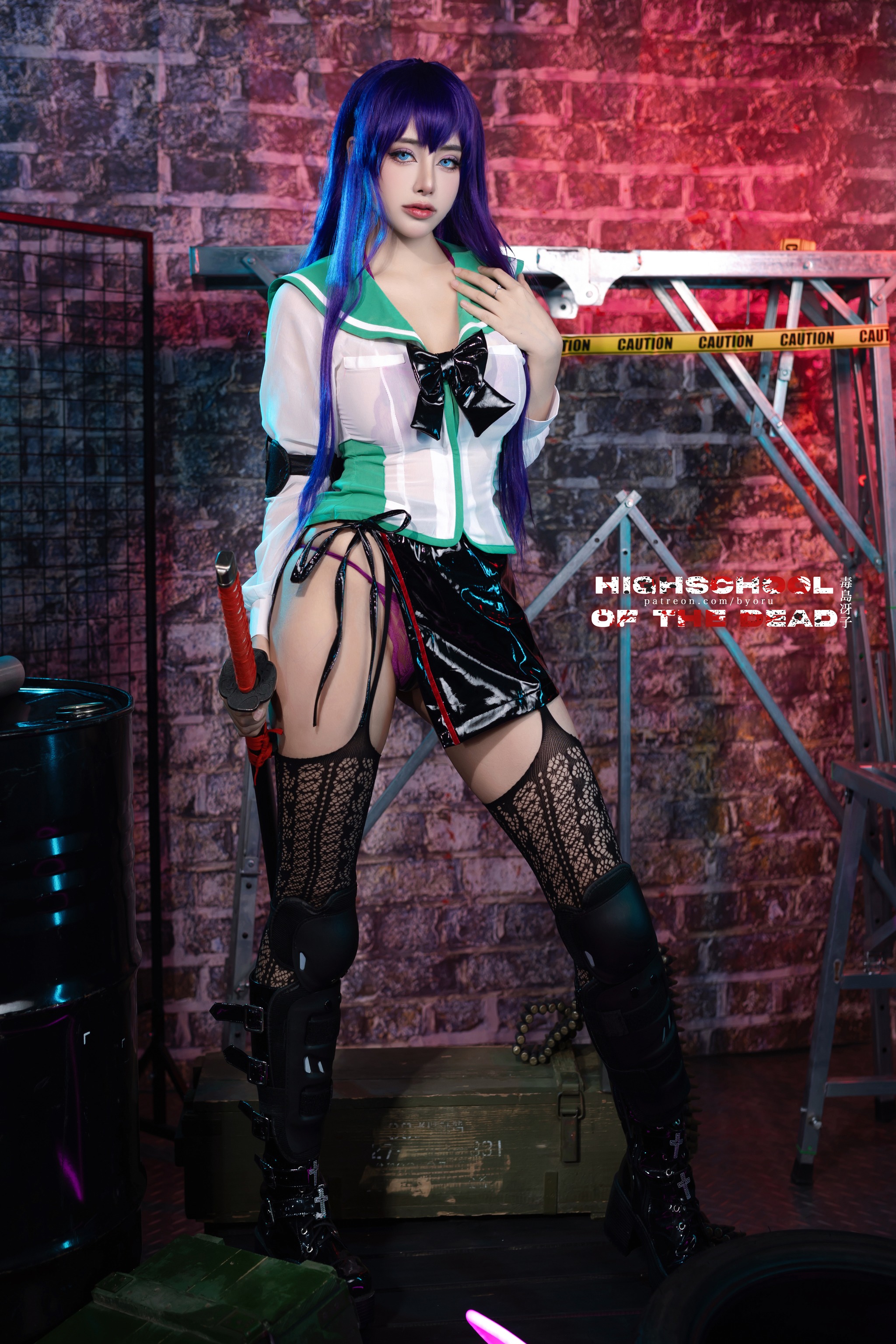 图片[1]-Byoru – NO.179 Saeko Busujima [48P]-XikXak